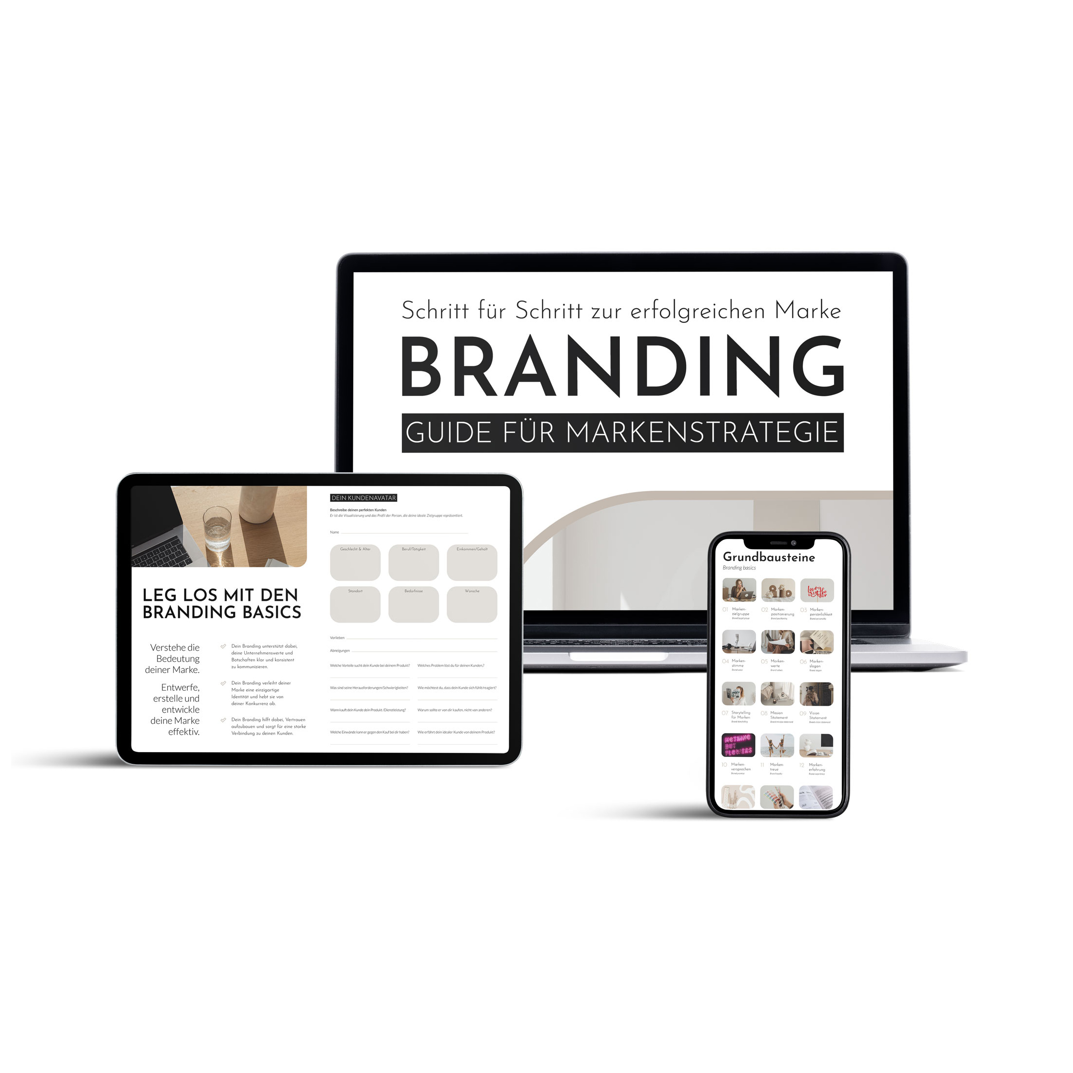 Branding Guide für Markenstrategie - Leitfaden und Arbeitsbuch | Digitaler Download